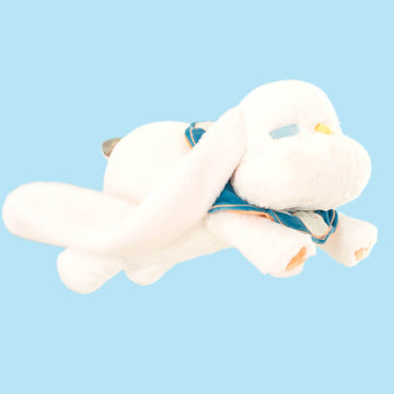 Cartoon Long-eared Rabbit Plush Toy with Flannel Blanket